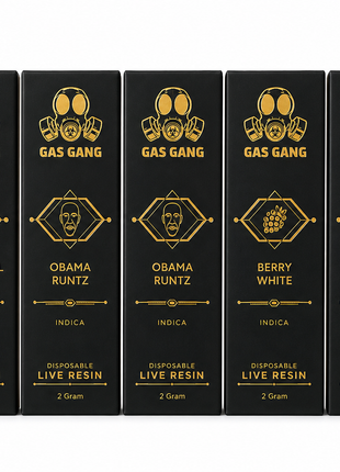 2 Gram Gas Gang Live Resin Disposable Pen - Indica