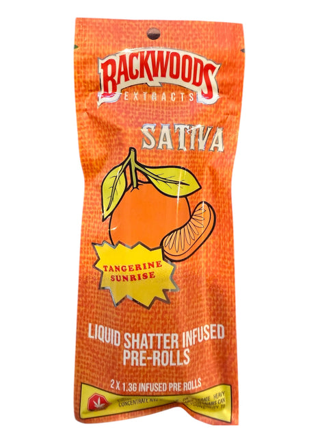 Backwoods Liquid Shatter Infused Prerolls - Tangerine Sunrise - Sativa