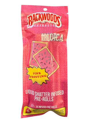 Backwoods Liquid Shatter Infused Prerolls - Pink Frosting - Indica