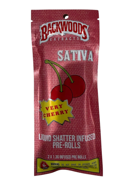 Backwoods Liquid Shatter Infused Prerolls - Rainbow Belts - Hybrid
